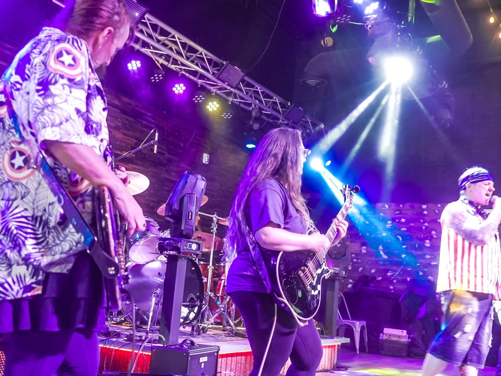 Bass Guitar Students Taking Bass Guitar Lessons From A Local Bass Guitar Teacher In Aurora/Centennial Bass Guitar and Guitar Students At Rock The Stages Music School in Aurora/Centennial Performing Live On Stage